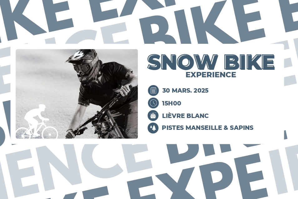 Snow bike experience