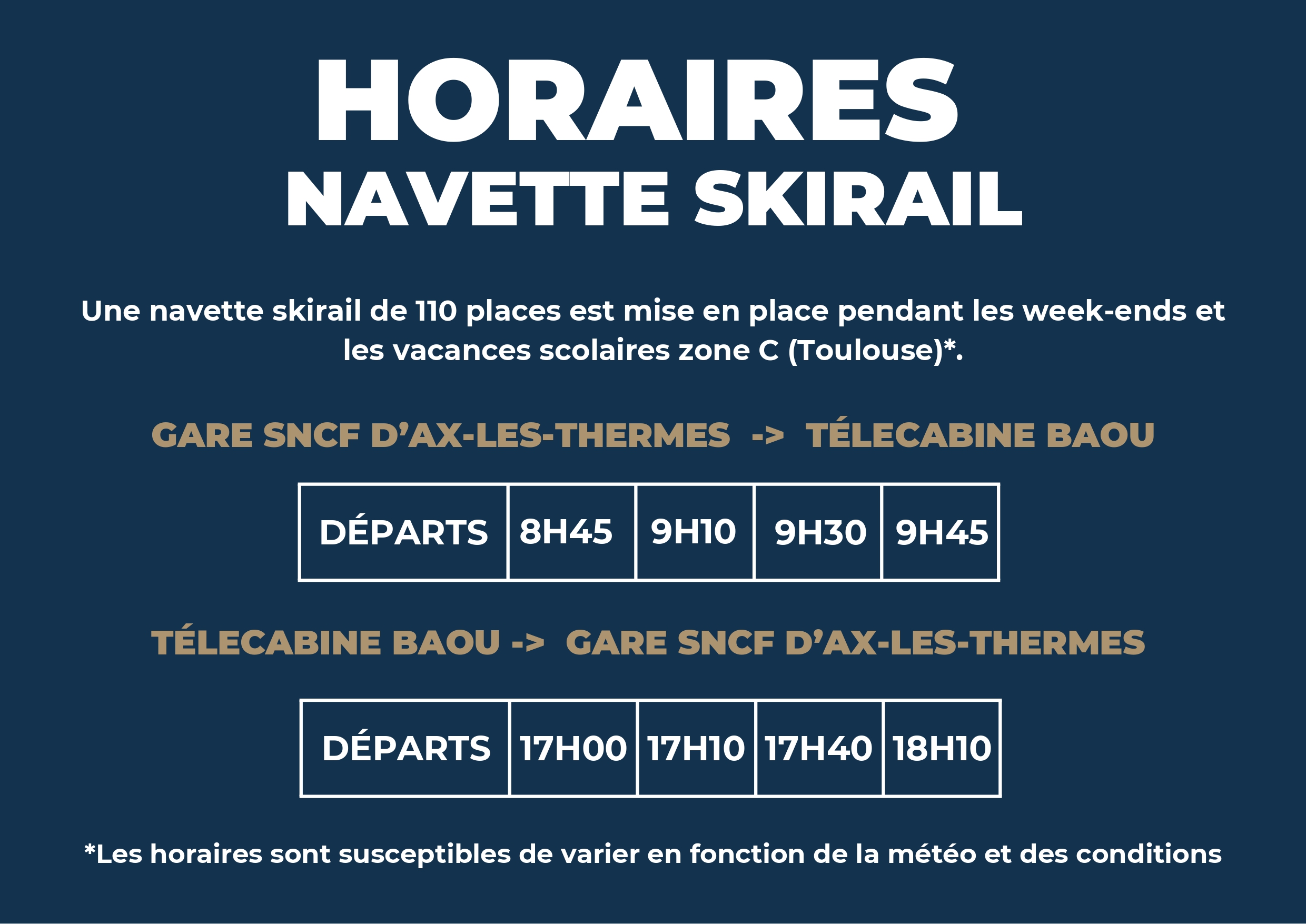 Navette skirail
