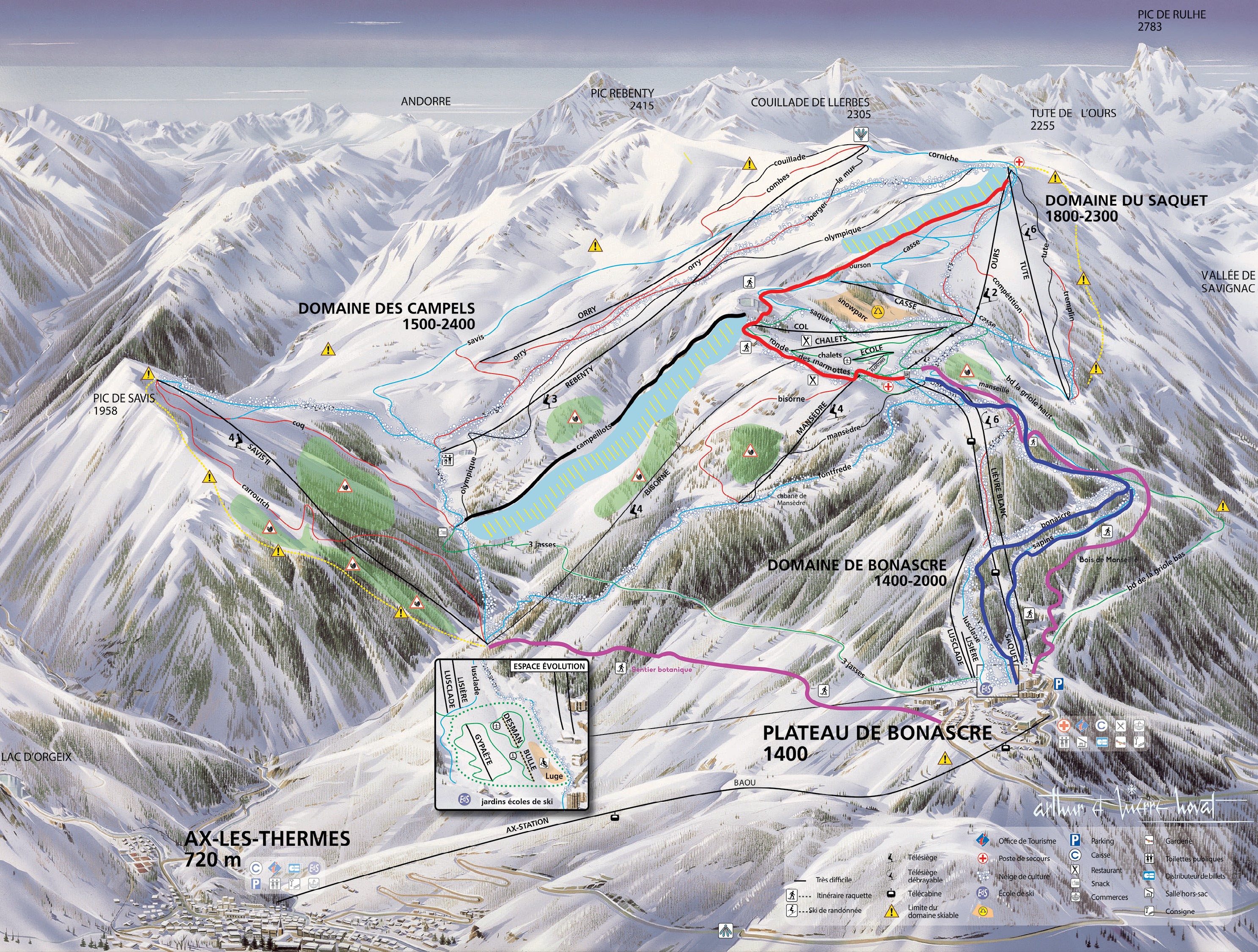 Plan des pistes