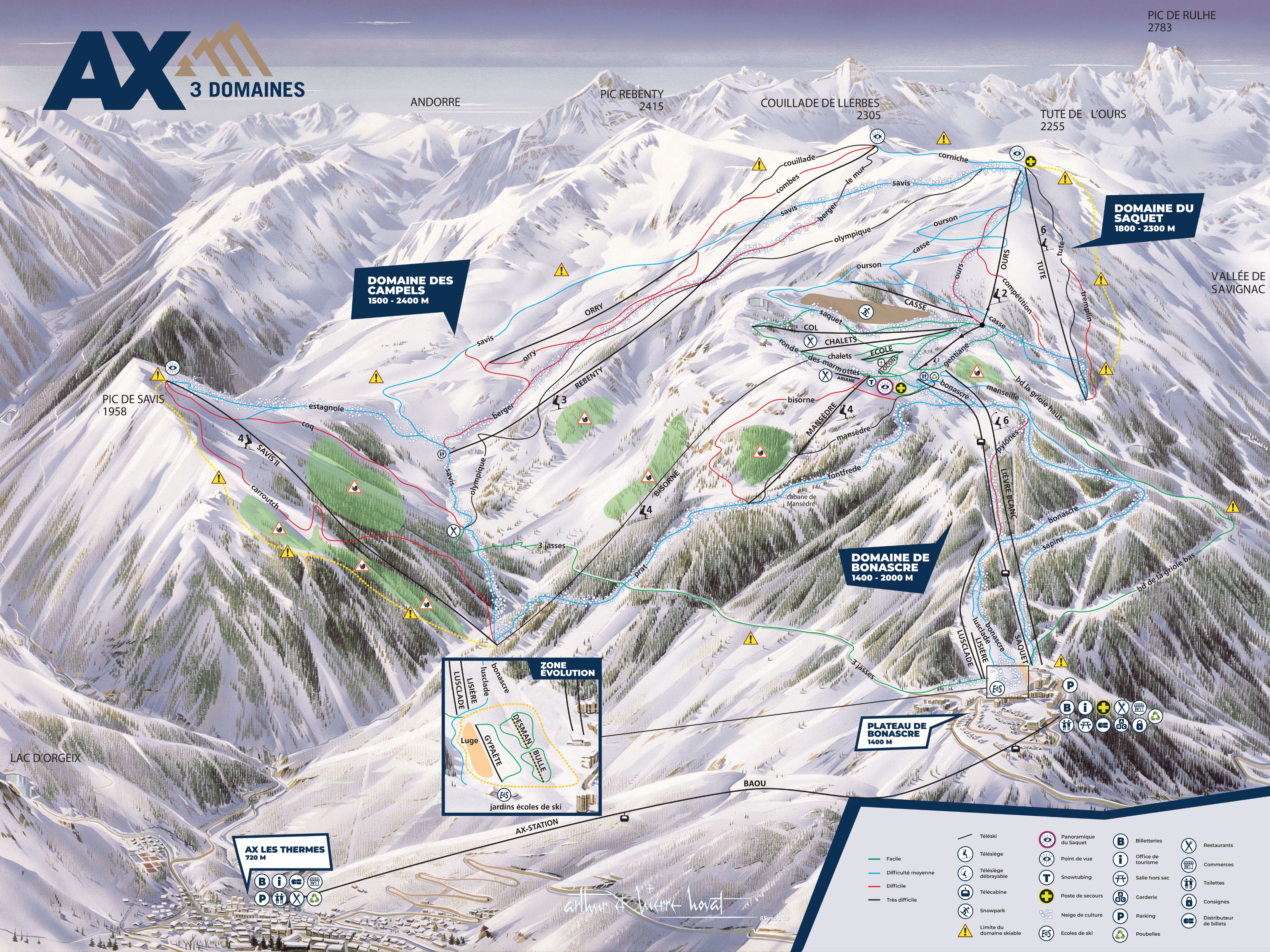 Plan des pistes